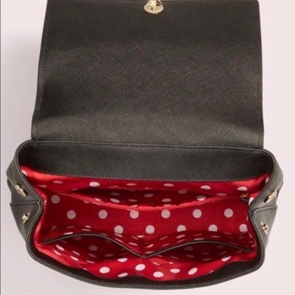 🥰 SALE 🥰 NEW KATE SPADE BLACK MINNIE BACKPACK - Picture 6 of 8